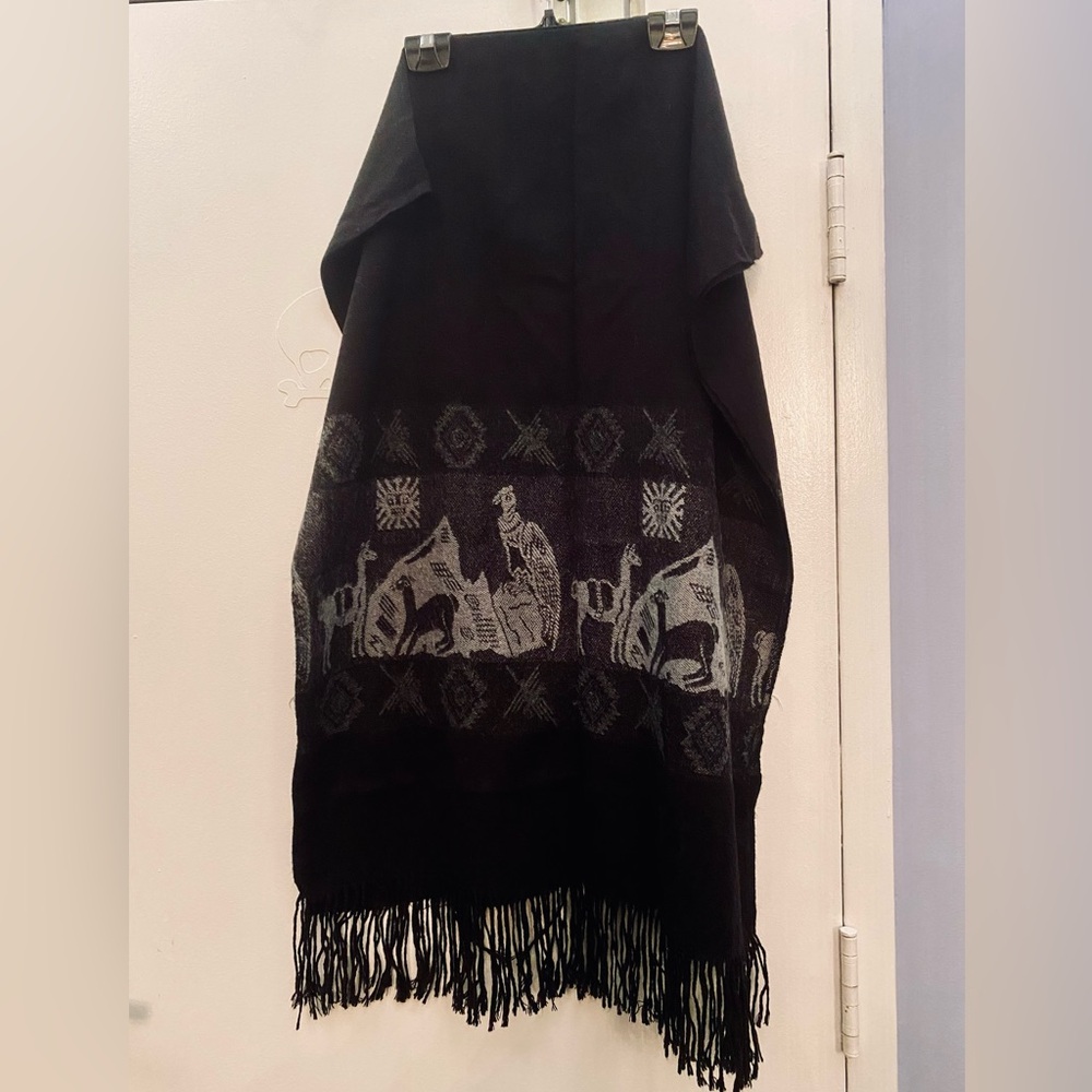Alpaca wool pashmina from Peru 🩶
